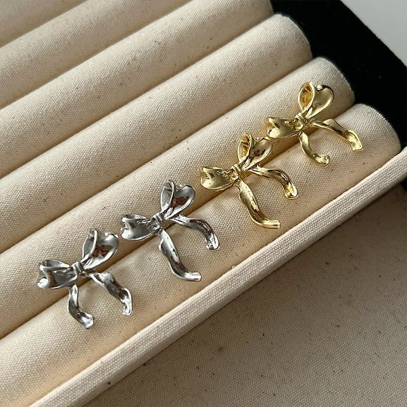 Bow Knot Stud Earrings - Horizon